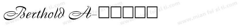 Berthold A字体转换